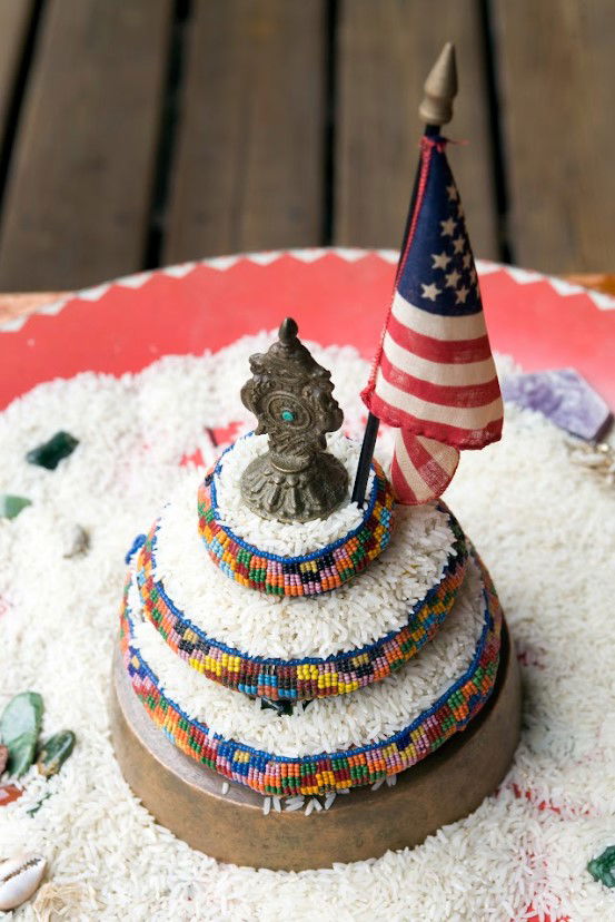 Mandala American Flag Top - Tibetian Buddha Learning Center Labsum
